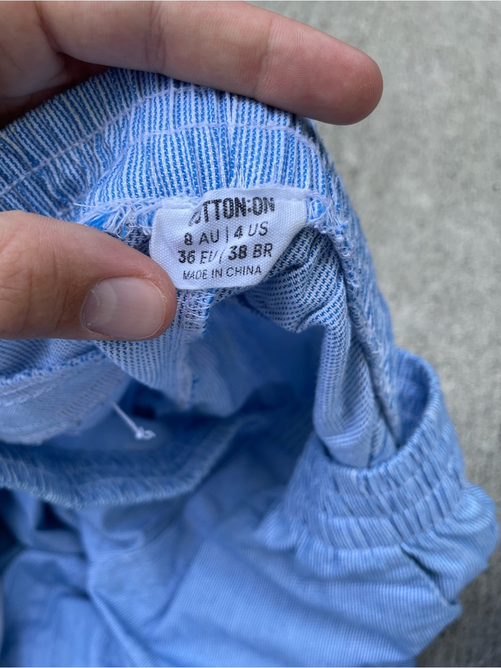 Blue and white Cotton On striped linen pants size US 4 - Picture 7 of 7
